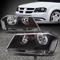 Pour 2008-2014 Dodge Avenger phares assemblage boîtier noir coin ambre 5116343AD 5116342AD CH2502215