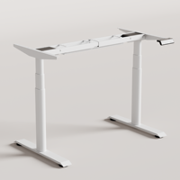 PRORIALS Cadre de bureau électrique à double moteur pour plateau de table de 1200 mm à 2000 mm avec 3 contrôleurs de mémoire