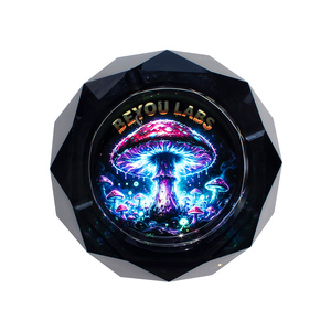 BEYOU LABS Acrylic Desktop Ashtray Round Novelty <b>Mushroom</b> Design Home <b>Decor</b> Smoke Holder - Product Image 1