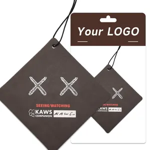 Désodorisants de voiture personnalisés de haute qualité design noir logo parfumé désodorisant de voiture suspendu pour parfum d'intérieur - Product Image 3
