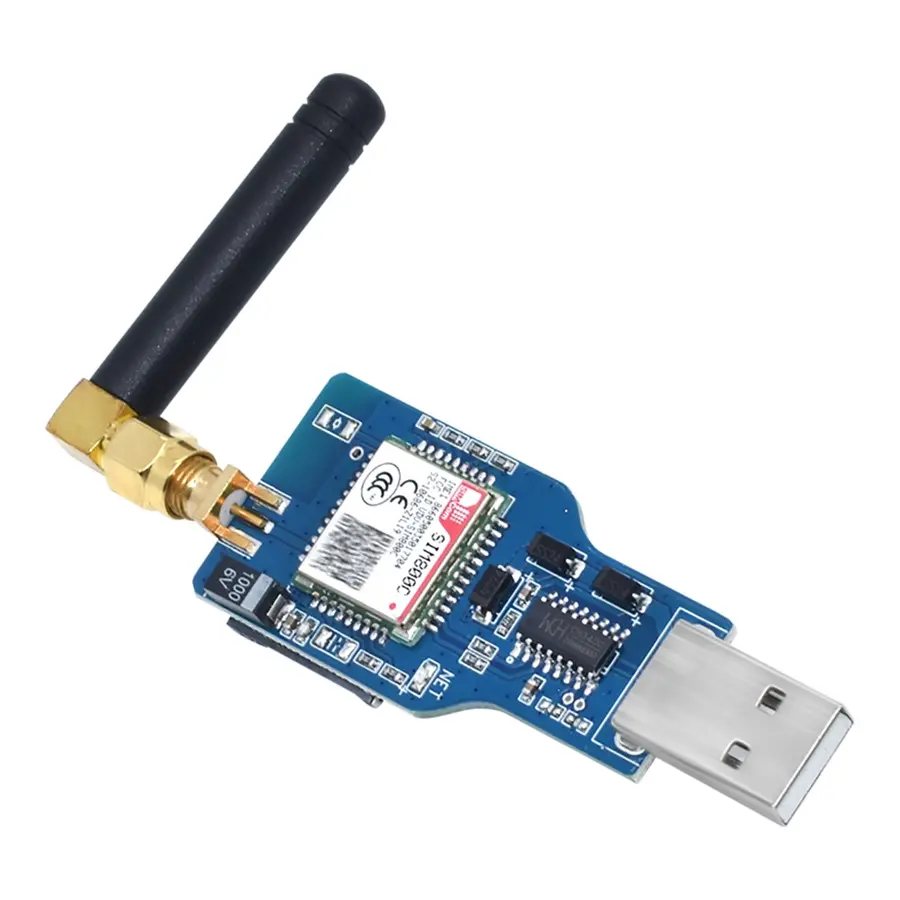 USB to GSM Module Quad-band GSM GPRS SIM800C SIM800 Module For Wireless BT Module SMS Messaging With Antenna