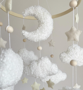 Mobile per Culla con Luna, Stelle e Nuvole, Decorazione per Cameretta Neonato, <span class=keywords><strong>Regalo</strong></span> per Neonati - Product Image 2