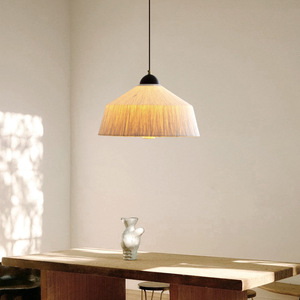 Lampe suspendue en papier Xuan de style japonais, lumière Led ronde E27 pour salle de thé, Zen, maison, comptoir de bar, éclairage d'îlot de restaurant - Product Image 2