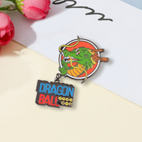Badge en émail personnalisé Dragon Oriental, joli pin's de revers avec chaînes, épingles en métal émaillé