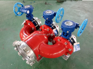 Divisore d'Acqua a 3 Vie con Valvola di Chiusura, Ingresso/Uscita 1.5" 2" 2.5", per Consegna Acqua Antincendio - Product Image 3