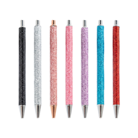 Stylo bille métallique créatif multicolore, pointe 1,0 mm, écriture fluide, accepte la personnalisation de la couleur, stylo bille rétractable