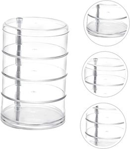Caja de Almacenamiento Transparente Giratoria de Bajo Costo al por Mayor, Joyero Multicapa, Venta al por Mayor de Fabricantes - Product Image 4
