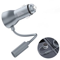 Adaptateur de voiture Starlink Mini DC 12-24V, allume-cigare vers câble femelle 30V, chargeur de véhicule 60W pour antenne satellite Starlink Mini