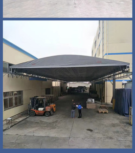 Heavy-duty có thể thu vào đẩy-kéo di động gấp tán đơn giản <span class=keywords><strong>container</strong></span> nơi trú ẩn cho thị trường ngoài trời nhà để xe carports nhà để xe - Product Image 5