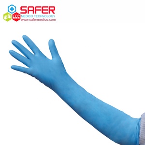 Gants en plastique jetables en nitrile 11 mil non stériles sans caoutchouc latex pour examen médical 400mm - Product Image 1