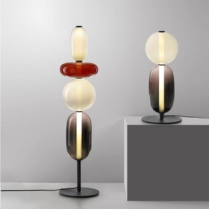 Lampe sur pied minimaliste nordique, design en verre LED, salon, chambre à coucher, bureau, lumière décorative, 220V, E27, commande par interrupteur - Product Image 1