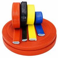 Funda de Fibra de Vidrio Recubierta de Silicona para Automoción, Protector de Cables y Mangueras Resistente al Fuego y a Altas Temperaturas
