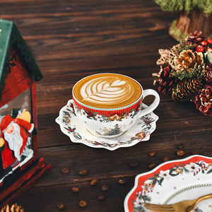 New Enchanted Giáng Sinh Bộ Đồ Ăn <span class=keywords><strong>20Pcs</strong></span> Fine Sứ Gốm Đĩa Súp Bộ Đồ Ăn Nhà Sử Dụng Giáng Sinh Đặt Bữa Ăn Tối - Product Image 5