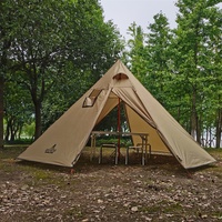 SYLAETO Ultraléger Hiver Camping Tipi Chaude Tente Hauteur Réglable Poêle Soleil Abri Chasse Aventure Randonnée Camping