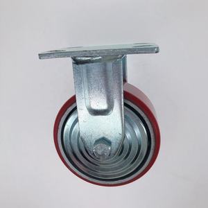 <span class=keywords><strong>Ruedas</strong></span> Giratorias de Poliuretano (PU) de Alta Resistencia, Estilo Coreano, 5 Pulgadas (125 mm), Núcleo de Hierro Fundido, 300 kg, Planas y <span class=keywords><strong>Fijas</strong></span> - Product Image 2