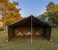 Écran pliable Oxford pour l'extérieur coupe-vent avec bâche coupe-vent pour le camping et la randonnée