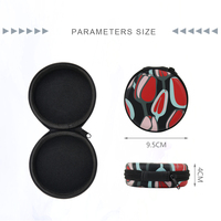 Étui de transport personnalisé en EVA pour casque, étui rond en EVA pour écouteurs, pochette cadeau rigide en EVA pour promotion