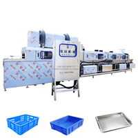 Machine à laver automatique de cage à palettes en plastique pour la cuisson des aliments de volaille propre aux oeufs