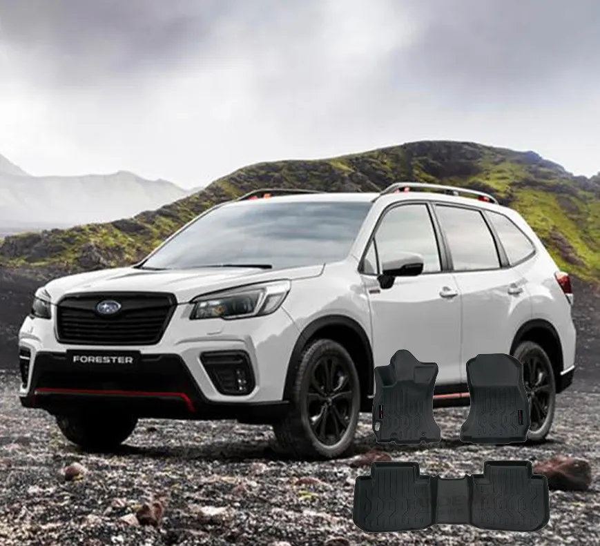 Le meilleur tapis de voiture 3D personnalisé pour Subaru Forester 2020 + ensemble complet tapis antidérapant étanche couverture complète tapis de coffre à vaisselle profonde