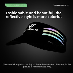 Gorras de Visera para el Sol al por Mayor, Unisex, Ligeras, Ajustables, Deportivas, Coloridas, con Franja Reflectante - Product Image 5