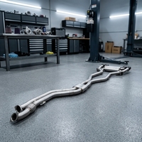Tuyau intermédiaire de 76 mm (3 pouces) à longueur égale pour BMW S58 G80 M3 G82 M4 3.0t, système d'échappement Catback en acier inoxydable avec valves
