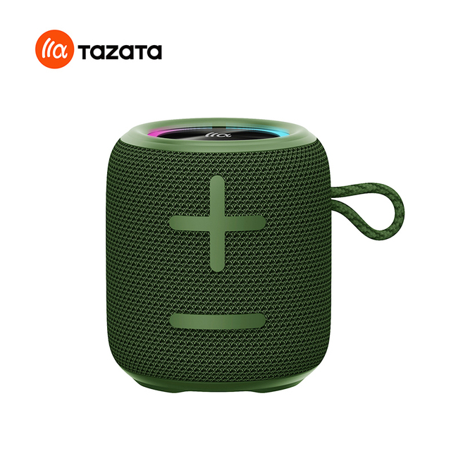 TAZATA bluetooth Speakers with Power Bass IPX7 Waterproof Portable Mini Speaker 6W HD Sound with 12 hours playing time