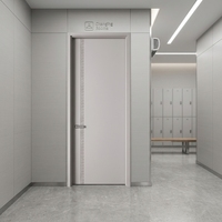 Portes en bois MDF couleur chêne clair pour chambre à coucher, style nordique, pour appartements