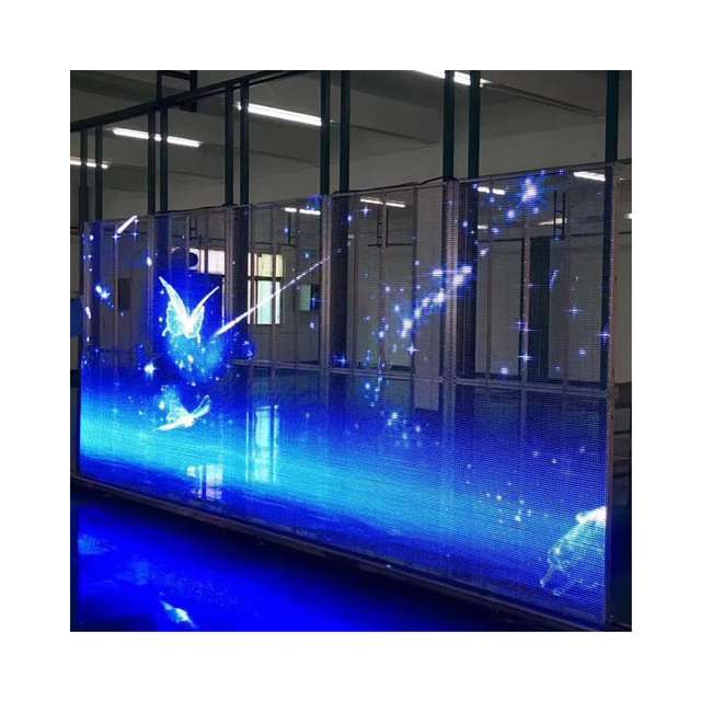Super HD Transparent LED Display Indoor Glass Decoration Window Wall for Shopping Malls