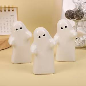 Venta caliente Creatividad Fantasma Cerámica Mini Contenedor de especias vacío Salero y pimentero Accesorios de cocina para vainilla y especias - Product Image 3