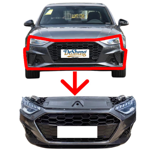Resistente e Robusto, per <span class=keywords><strong>Audi</strong></span> <span class=keywords><strong>A4</strong></span>: Gruppo Frontale, Paraurti Anteriore, Fari LED, Griglia, Radiatore, Spoiler, Parafanghi. Montaggio Preciso, Prezzo Conveniente. - Product Image 1