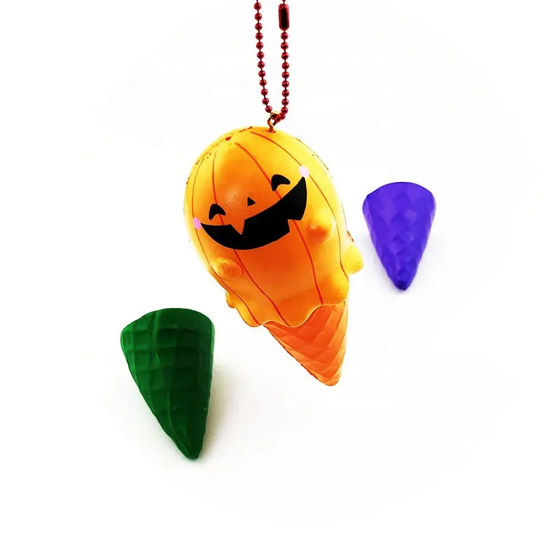 Großhandel Puni Maru PU Schaum Super Rise Soft Mini Ghost Squishy Halloween Spielzeug mit Magnet für Kinder.