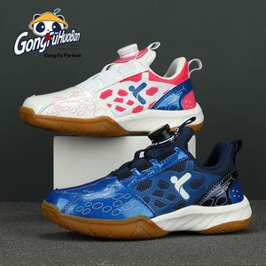 Nuovi ragazzi ragazze ping-pong Badminton <span class=keywords><strong>pallavolo</strong></span> <span class=keywords><strong>scarpe</strong></span> sportive con pulsante rotante antiscivolo fodera in rete in gomma <span class=keywords><strong>per</strong></span> allenamento - Product Image 3