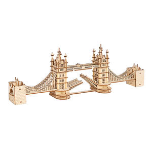 Kits <span class=keywords><strong>de</strong></span> Construcción <span class=keywords><strong>de</strong></span> Rompecabezas 3D <span class=keywords><strong>de</strong></span> Madera al por <span class=keywords><strong>Mayor</strong></span> - Lugares Emblemáticos y Vehículos Famosos, Manualidades <span class=keywords><strong>de</strong></span> Ensamblaje DIY para Decoración del Hogar y Regalos - Product Image 1