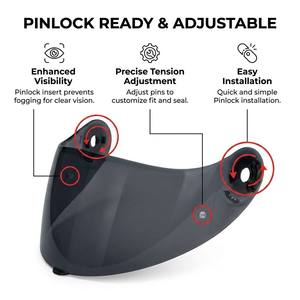 Visera de Repuesto para Casco de Motocicleta Nolan X-802/803 RS, PC Anti-Rayones, Liberación Rápida, Protección Solar, para Todas las Estaciones - Product Image 3
