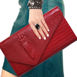 Nouveau Portefeuille de Luxe Designer en Cuir PU Motif Crocodile Porte-cartes Porte-monnaie Simple Sac Téléphone Sac à Main Femme Mode - Product Image 6