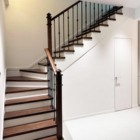 Rampe d'escalier minimaliste moderne, adaptée aux rampes d'escalier intérieures dans les villas et les résidences en duplex, personnalisable