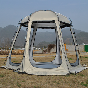 Tenda da Campeggio con Zanzariera - Gazebo Portatile per <span class=keywords><strong>4</strong></span> Persone e Resistente ai Raggi UV, Facile da Montare, Tenda a Rete - Product Image 2