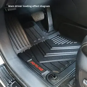 Alfombrillas de Goma TPE para Coche <span class=keywords><strong>RAV4</strong></span> 2023, Juego Completo de Lujo, Impermeables, de 4 mm de Grosor, Alfombrilla Especial para <span class=keywords><strong>Maletero</strong></span> Coolcars <span class=keywords><strong>RAV4</strong></span> - Product Image 3