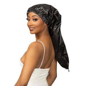 <span class=keywords><strong>Bonnet</strong></span> <span class=keywords><strong>de</strong></span> douche HZM-24139 pour cheveux extra longs, logo personnalisé, <span class=keywords><strong>bonnet</strong></span> long imperméable avec bouton - Product Image 6