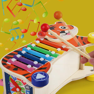 Lion Montessori en bois Whack-a-<span class=keywords><strong>mole</strong></span> Jeux Jouets Magnétique Musical Xylophone Jouets Vente en gros - Product Image 6