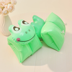 Brazaletes inflables para natación para niños, flotadores de dibujos animados de elefante, pato y rana, para niños, ayuda de flotación de PVC para juegos acuáticos - Product Image 4