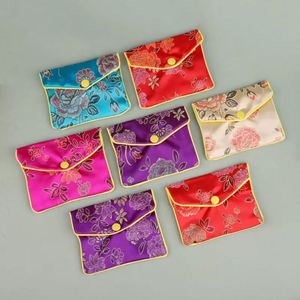 Jewelry Silk <b>Purse</b> Pouch Gift Bags Zipper Closure Lightweight Multiple Colors Pack of 8*10cm <b>Medium</b> - Product Image 2