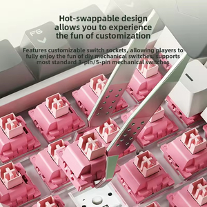 Customizable RGB Mechanical for 101-<b>Key</b> Hot-Swappable Gaming Esports Office Silent Three-Mode Desktop - Product Image 3