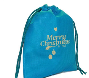 Custom logo Wholesale Factory Price Santa Sack Merry <b>Christmas</b> <b>Gift</b> Candy PP Non Woven Drawstring Pouch <b>Bag</b> - Product Image 1