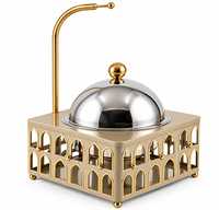 Plat à réchaud portable en acier inoxydable pour fêtes en plein air, réceptions de mariage, événements d'entreprise, buffets de restaurant et services de traiteur