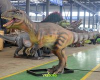 Dinosaures animatroniques 6m, modèle réaliste Cryolophosaurus en silicone et métal, fait main, télécommandé, à vendre pour centre commercial et aire de jeux