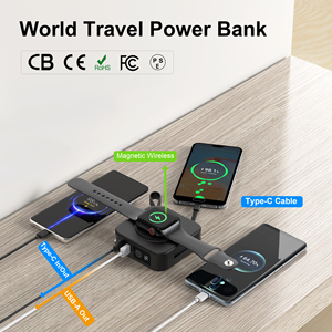 Cargador Inalámbrico Magnético 3 en 1 de Carga Rápida para Teléfono, Reloj y Auriculares, Cargador Portátil de Viaje PD de 20 W 5 en 1 con Tipo-C - Product Image 4