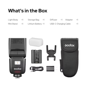 V480 C TTL กล้องแฟลช650เวลา hss 2.0หน้าจอสัมผัสอัจฉริยะ2.4G ระบบไร้สาย GODOX V480 C TTL Flash GODOX V480 C TTL - Product Image 6