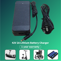 Dc42.0V 2A Ebike Chargeur de batterie Portable Lifepo4 Golf Cart E-Bike Scooter Drill Chargeur de batterie chargeurs de batterie standard