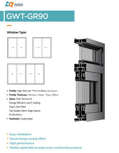Custom House Kitchen Deslizante Janela Grill Design em alumínio Janelas deslizantes Preço Filipinas - Product Image 3